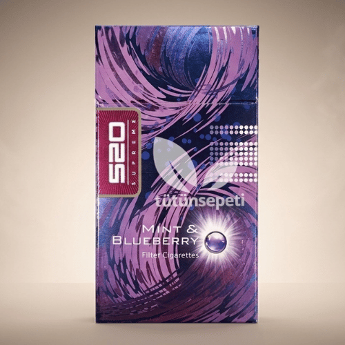 520 Mint Blueberry Kalpli Sigara - Superslim - Click