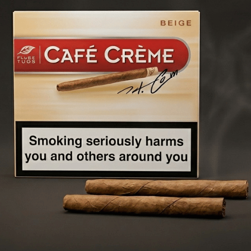Cafe Creme Beige sigarillo - 10's Metal Kutu