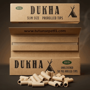 Dukha Slim Size Prerolled uzun sarma kağıdı (Hazır Zıvanalı)