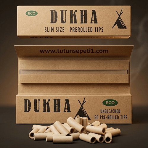 Dukha Slim Size Prerolled uzun sarma kağıdı (Hazır Zıvanalı)