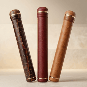 El yapımı tekli tüp humidor - 3 Renk