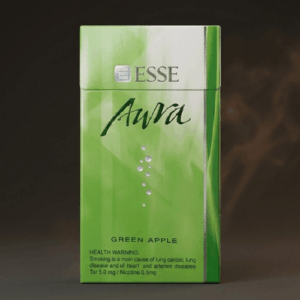 Esse Superslim Aura Green ithal sigara - Elma Aromalı