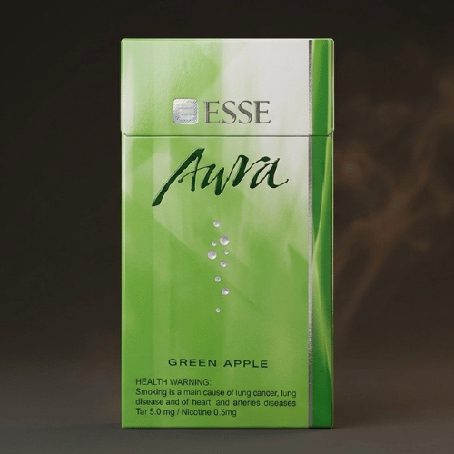Esse Superslim Aura Green ithal sigara - Elma Aromalı