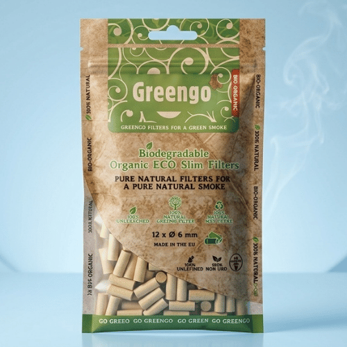 Greengo XL Uzun Slim Organik Poşet Sigara Sarma Filtresi