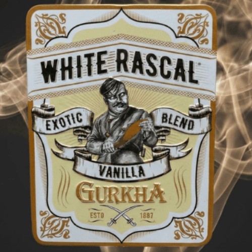 Gurkha White Rascal Exotic Blend Vanilla 5's - Metal Kutulu