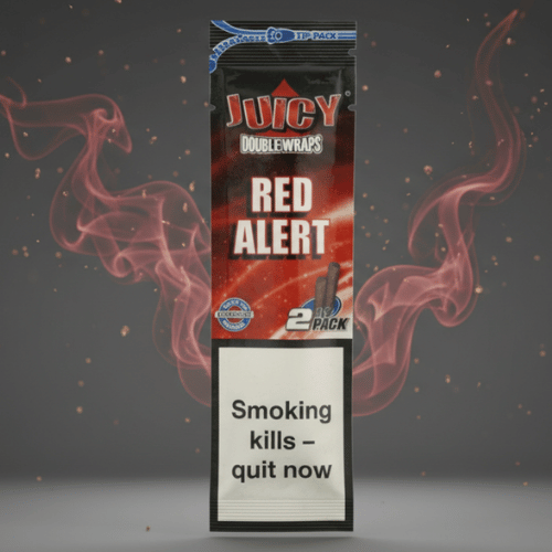 Juicy Double Wraps Red Alert Çilek Aromalı Puro Kağıdı