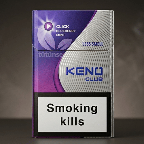 Keno Club Blueberry Mint Click sigara - Yabanmersini ve Nane