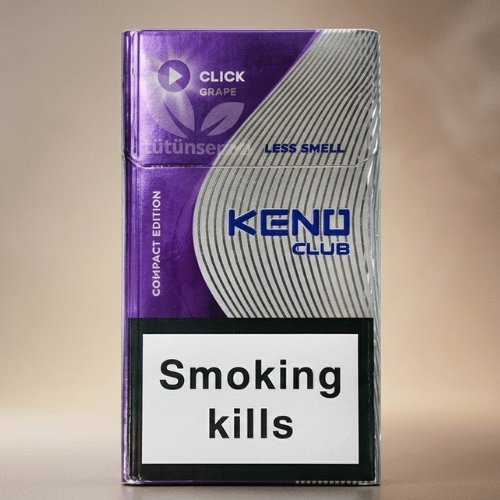 Keno Club Grape Click Slender sigara - Siyah Üzüm aromalı