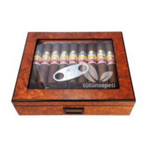Lubinski Humidor + Cohiba Exclusivo Suiza Puro seti