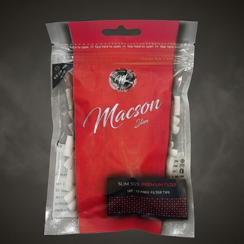 Macson Premium Slim sigara sarma filtresi - 6mm