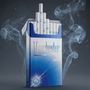 Manchester Ice Crush Super Slim Sigara - Buz Mentol Aromalı