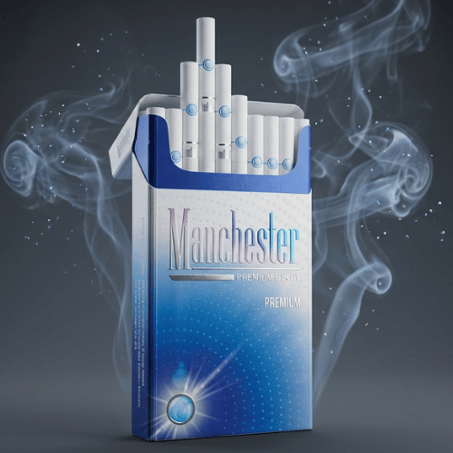 Manchester Ice Crush Super Slim Sigara - Buz Mentol Aromalı