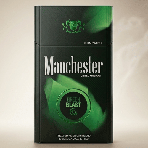 Manchester Queen Compact Green Blast Sigara