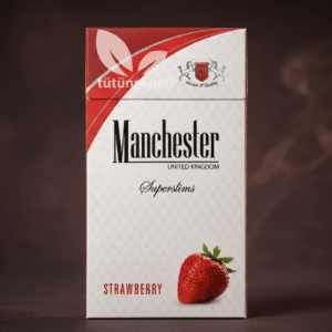Manchester Superslims Strawberry sigara - Çilek aromalı