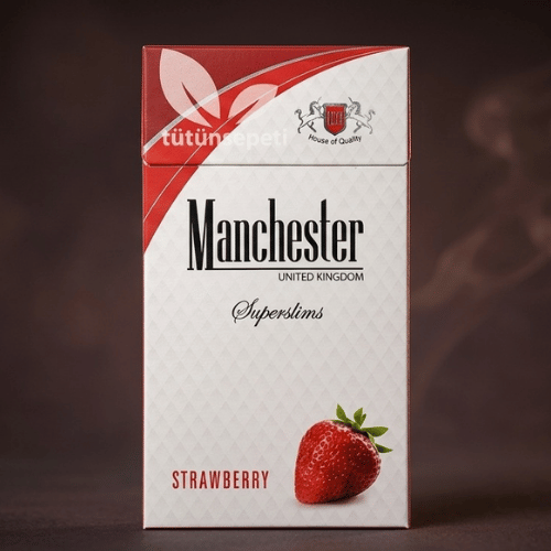 Manchester Superslims Strawberry sigara - Çilek aromalı