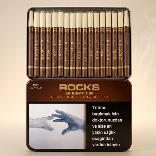 Rocks Short Tip Chocolate sigarillo - Çikolata Aromalı - 50's