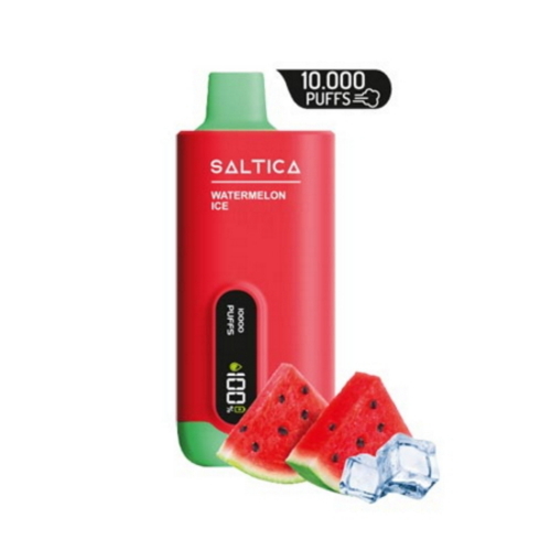 Saltica 10000 Watermelon Ice Puff - Dijital ekranlı