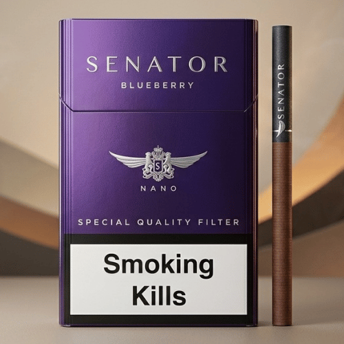 Senator Nano Blueberry sigara - Yabanmersini aromalı