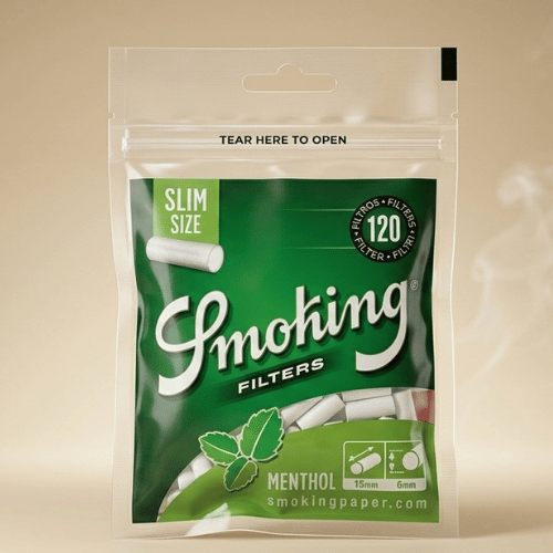 Smoking Slim Mentollü Poşet Sigara Sarma Filtresi