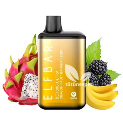 Elf Bar Bc7000 Ultra Dragon Fruit Banana Berry Puff