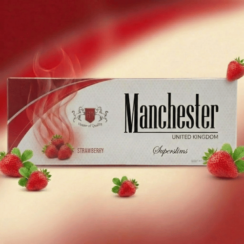 Manchester Strawberry Superslims - 1 Karton